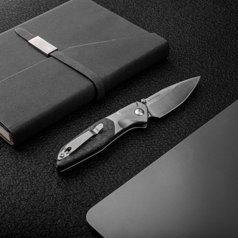 Hoeft | S35VN | Titanium & Shred Carbon Fiber - Image 4