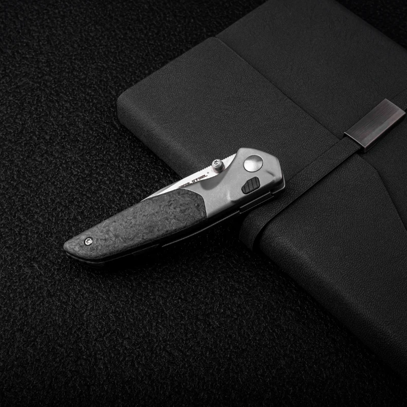 Hoeft | S35VN | Titanium & Shred Carbon Fiber - Image 6